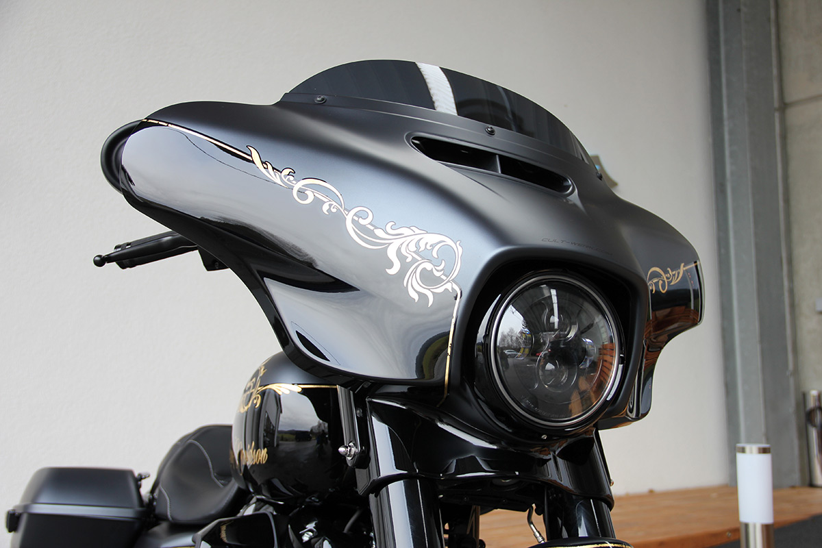 7" LED Scheinwerfer, schwarz (passend für Harley-Davidson Modelle: Touring)