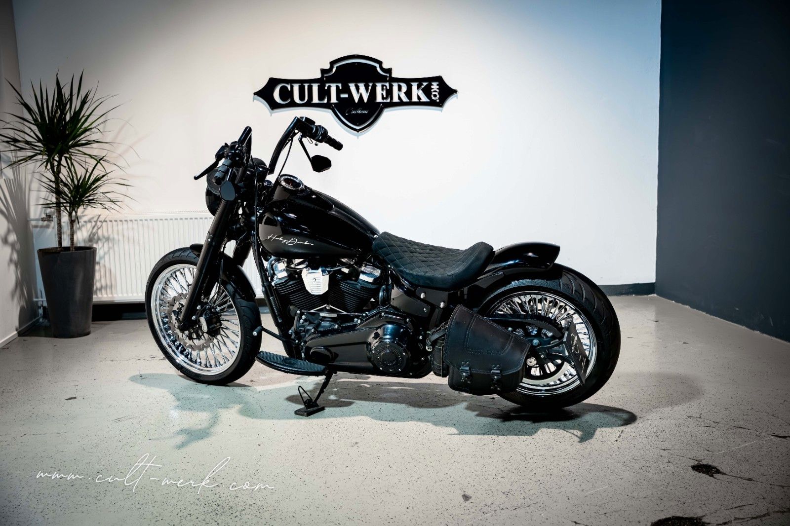 HARLEY DAVIDSON SOFTAIL SLIM CUSTOM APE KLAPPE 21 BIG SPOKE 200