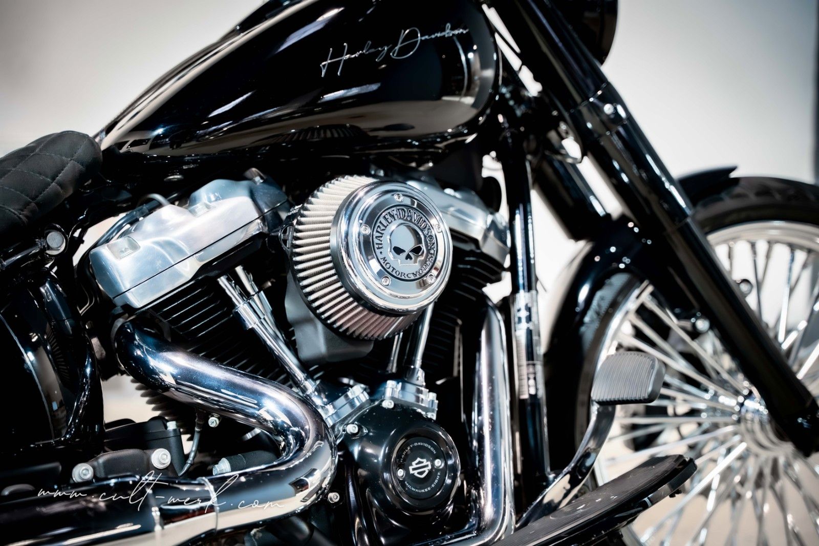 HARLEY DAVIDSON SOFTAIL SLIM CUSTOM APE KLAPPE 21 BIG SPOKE 200