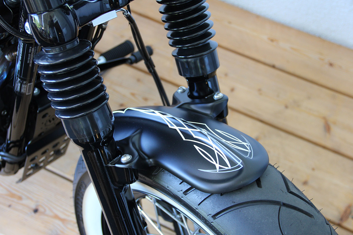 HARLEY SPORTSTER - Frontfender OLD SCHOOL (BJ. alle SPO 48 bis 2015, lackierfähig)
