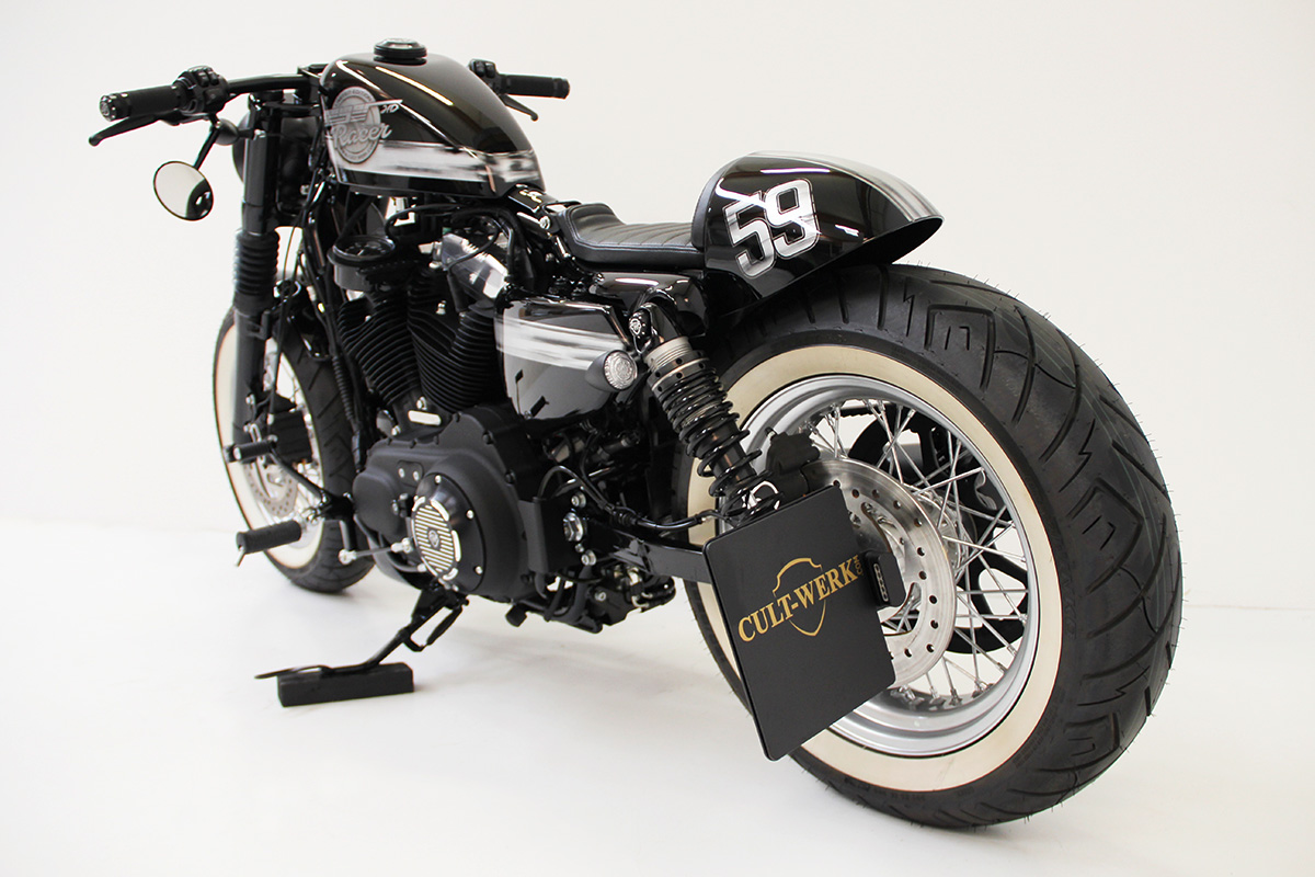 HARLEY SPORTSTER - Kennzeichenhalter mit TÜV (BJ. alle SPO)