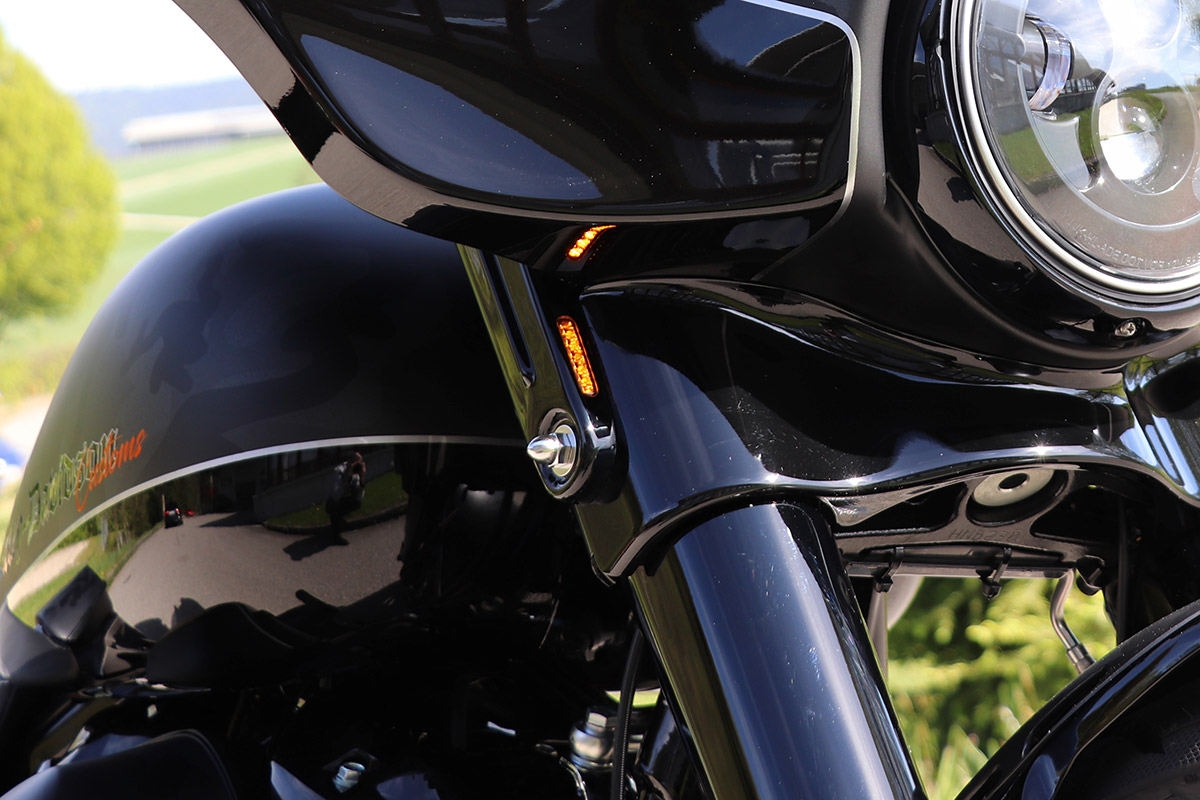 HARLEY TOURING - LED Blinkerset CLEAN STYLE (BJ. Street Glide ab 2014, original Halogen)