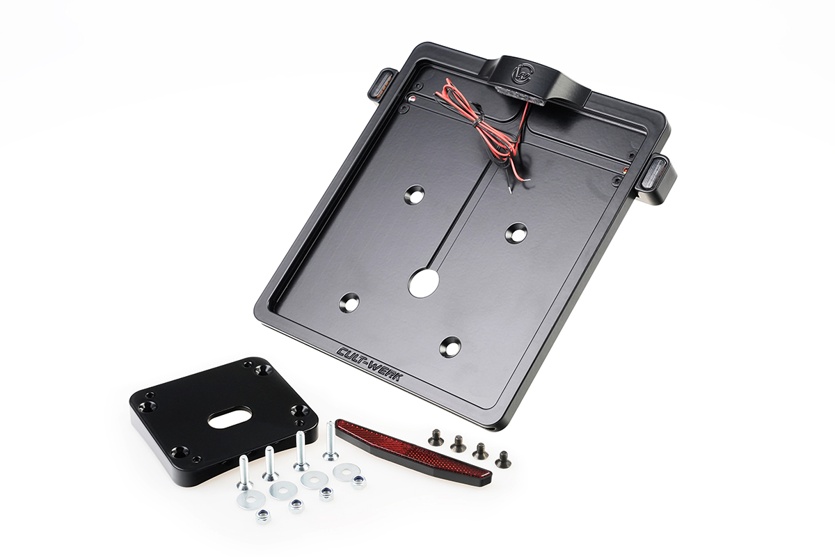 License Plate Center V2, incl. 3in1 Lighting (suitable for Harley ...