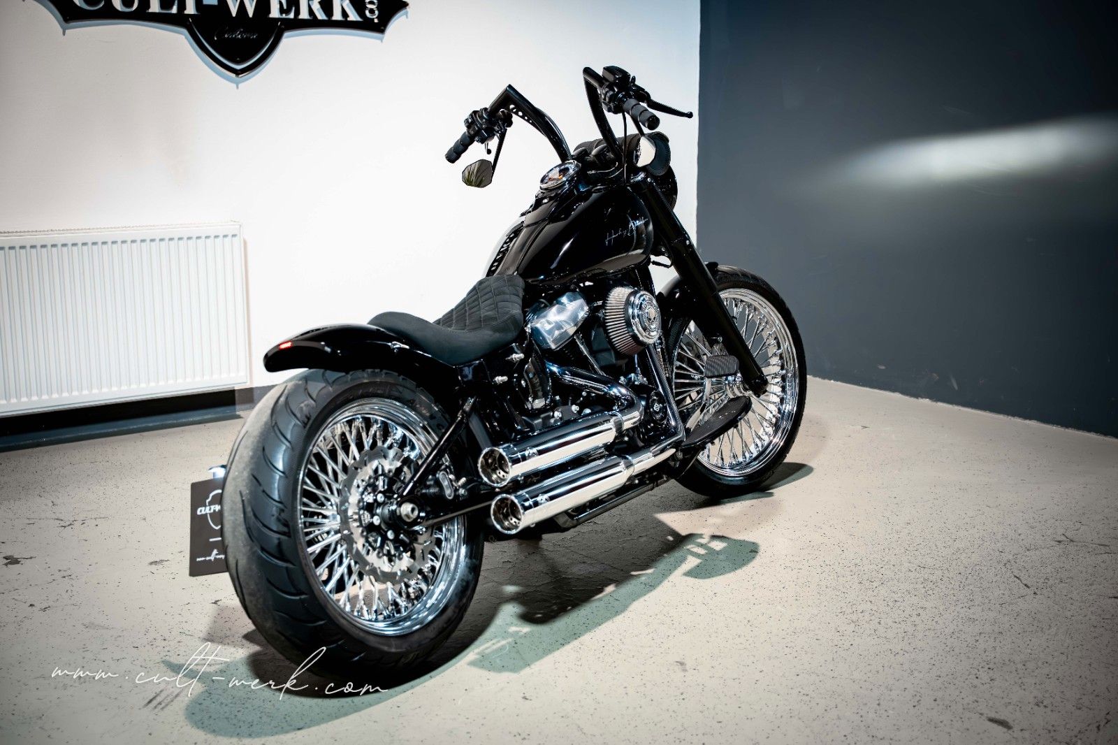 HARLEY DAVIDSON SOFTAIL SLIM CUSTOM APE KLAPPE 21 BIG SPOKE 200