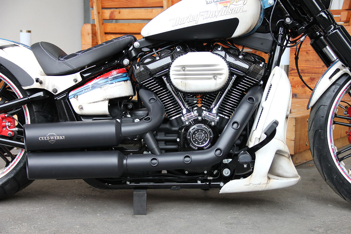 HARLEY - Luftfilterdeckel RACING (BJ. Softail ab 2018 & Touring ab 2021)