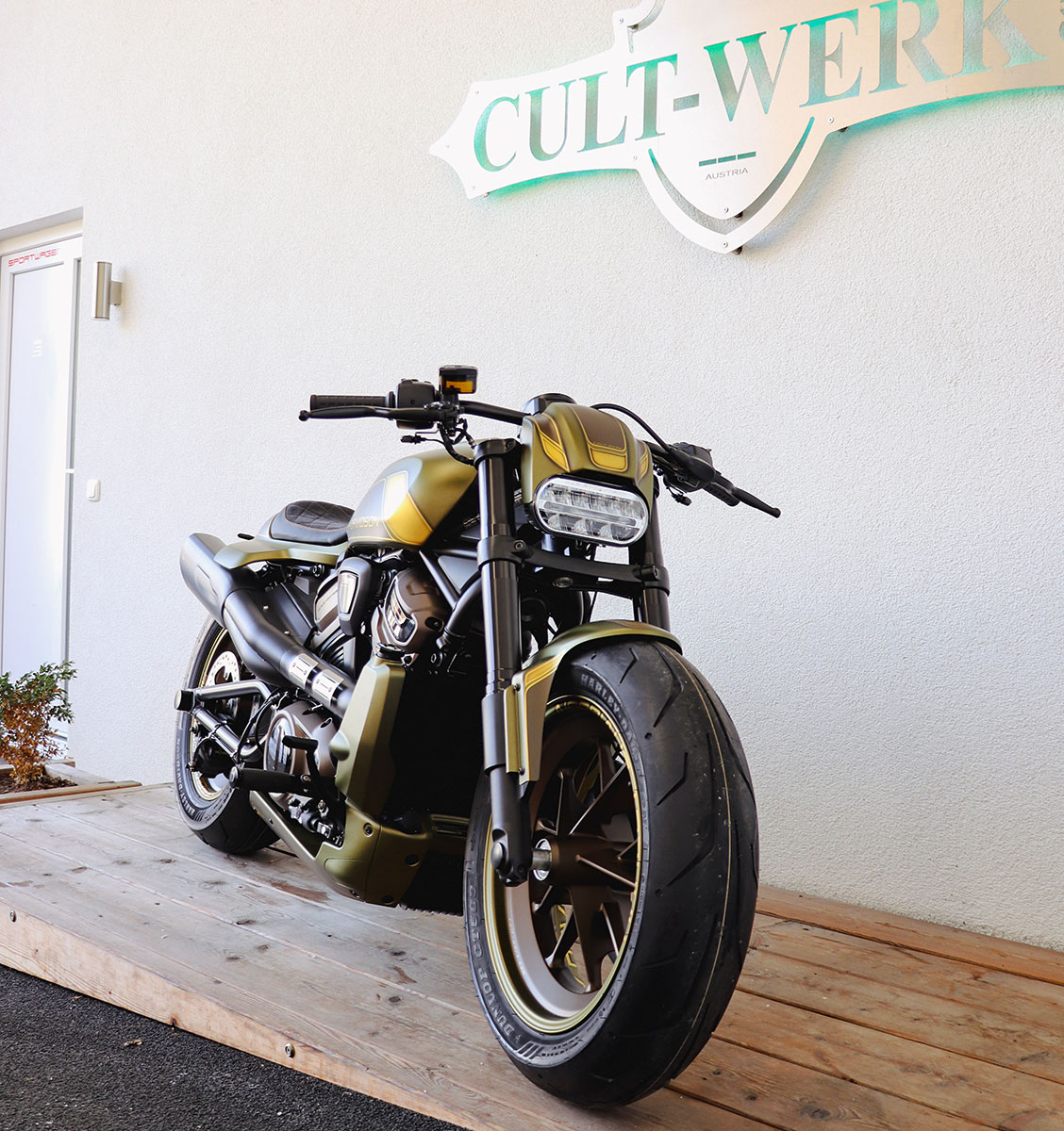 HARLEY - Blinkerhalter vorne (abgewinkelt, BJ. Sportster S ab 2021 & Nightster ab 2022)