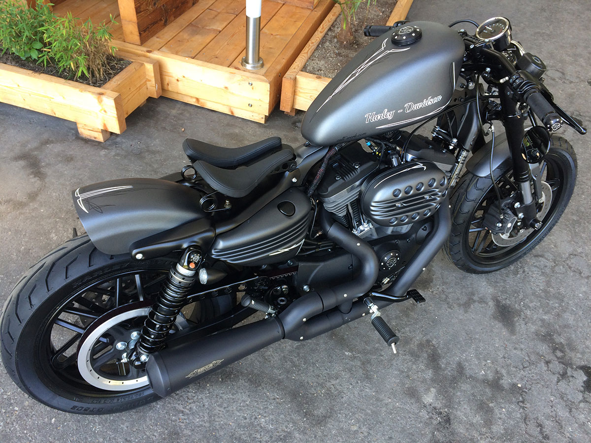 HARLEY SPORTSTER - Heckfender ORIGINAL STYLE SHORT (BJ. SPO ab 2004 bis aktuell, schwarz glänzend)
