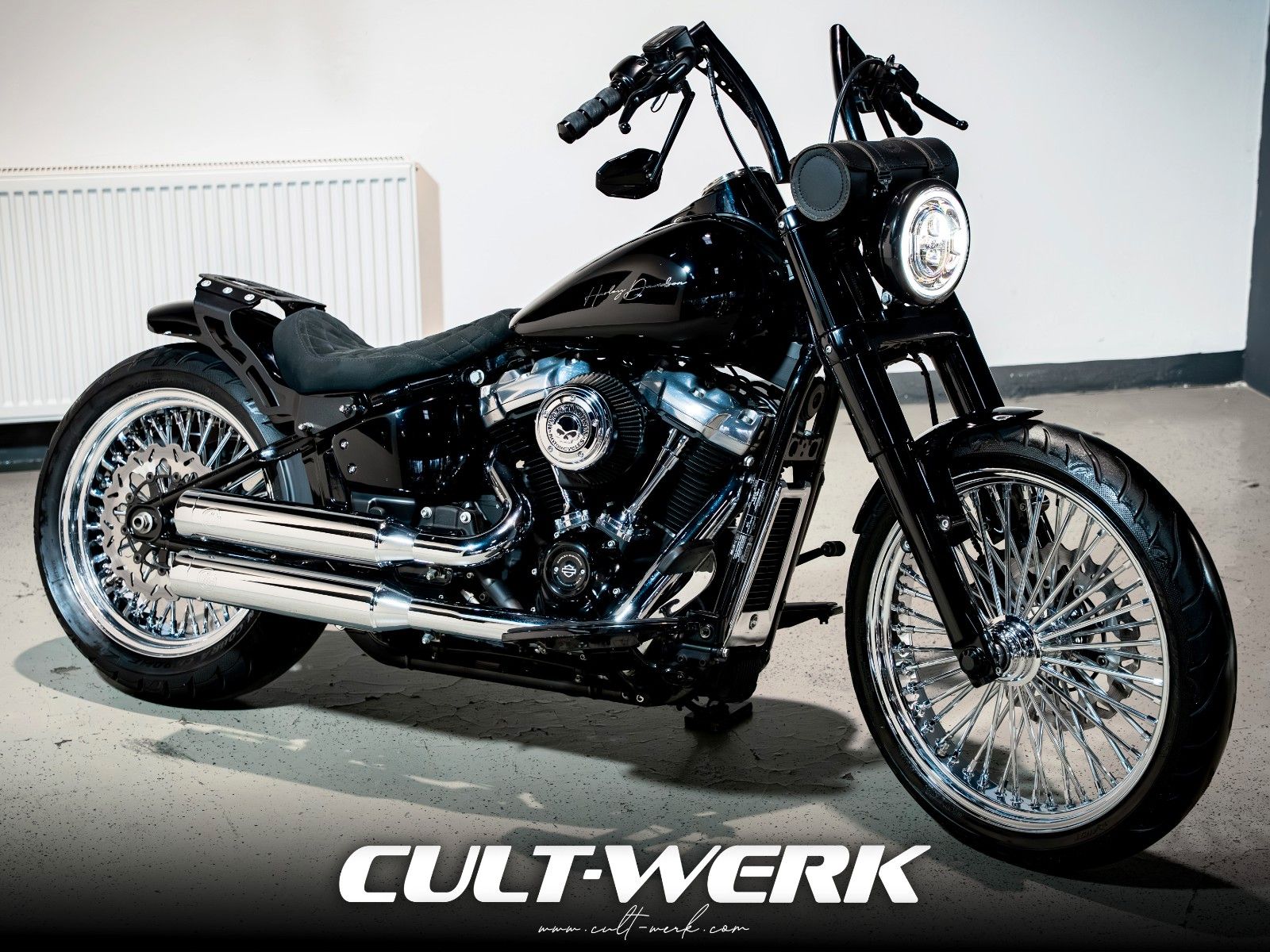 HARLEY DAVIDSON SOFTAIL SLIM CUSTOM APE KLAPPE 21 BIG SPOKE 200