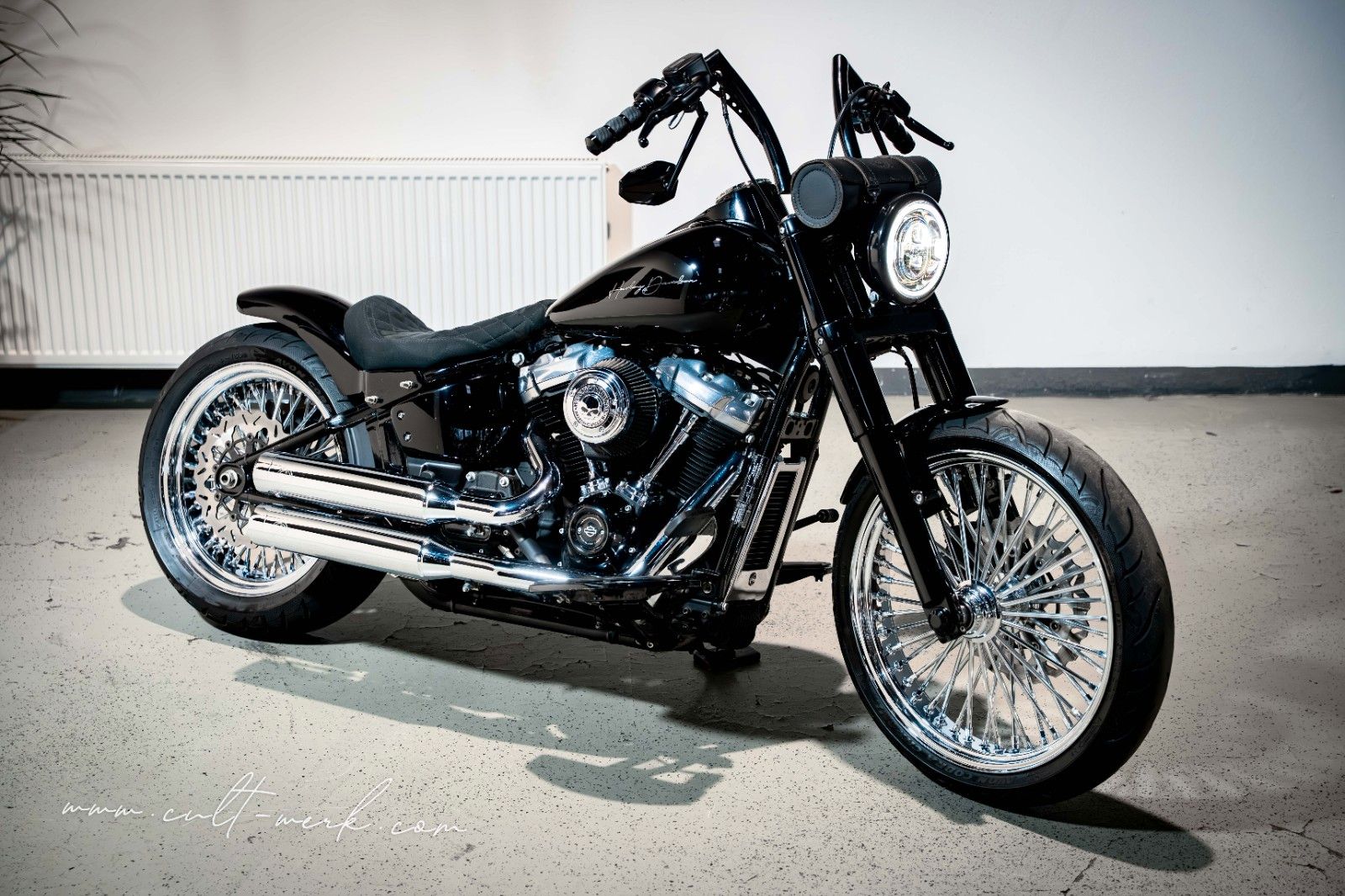HARLEY DAVIDSON SOFTAIL SLIM CUSTOM APE KLAPPE 21 BIG SPOKE 200