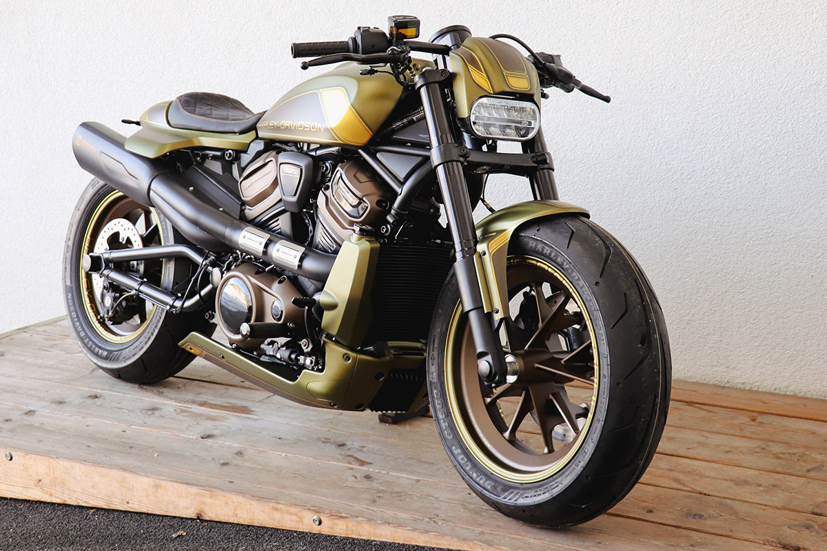 HARLEY - Blinkerhalter vorne (abgewinkelt, BJ. Sportster S ab 2021 & Nightster ab 2022)
