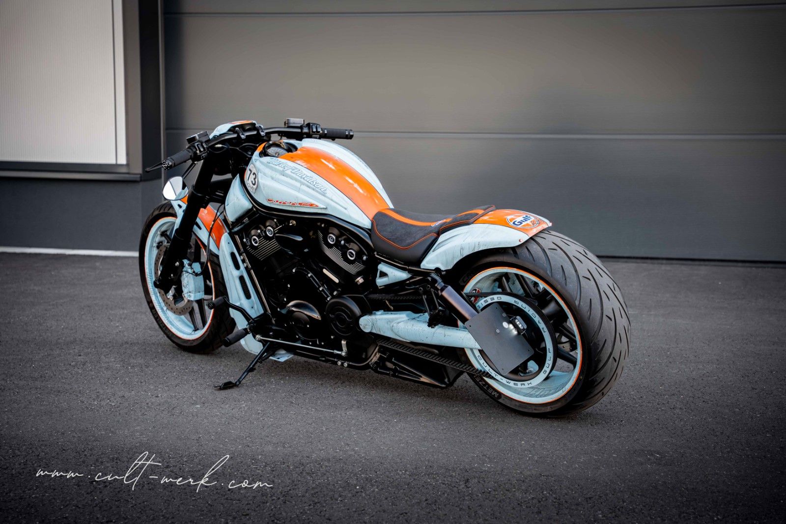 HARLEY DAVIDSON V-Rod Night Rod Special "GULF" by Cult-Werk HARLEY DAVIDSON V-Rod Night Rod Special "GULF" by Cult-Werk