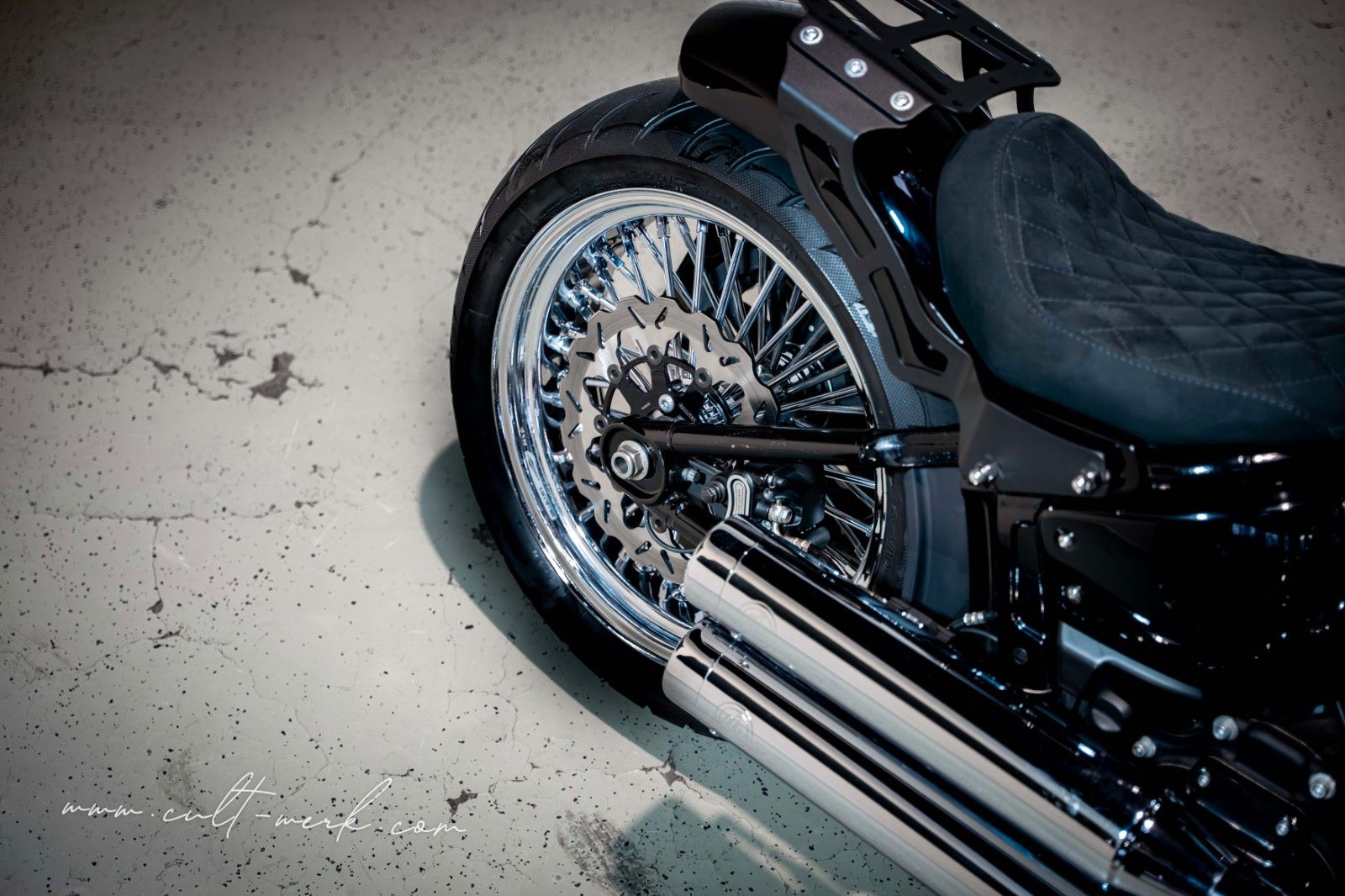 HARLEY DAVIDSON SOFTAIL SLIM CUSTOM APE KLAPPE 21 BIG SPOKE 200