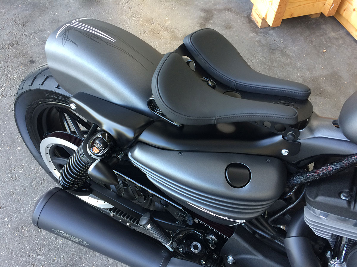 HARLEY SPORTSTER - Heckfender ORIGINAL STYLE SHORT (BJ. SPO ab 2004 bis aktuell, schwarz glänzend)