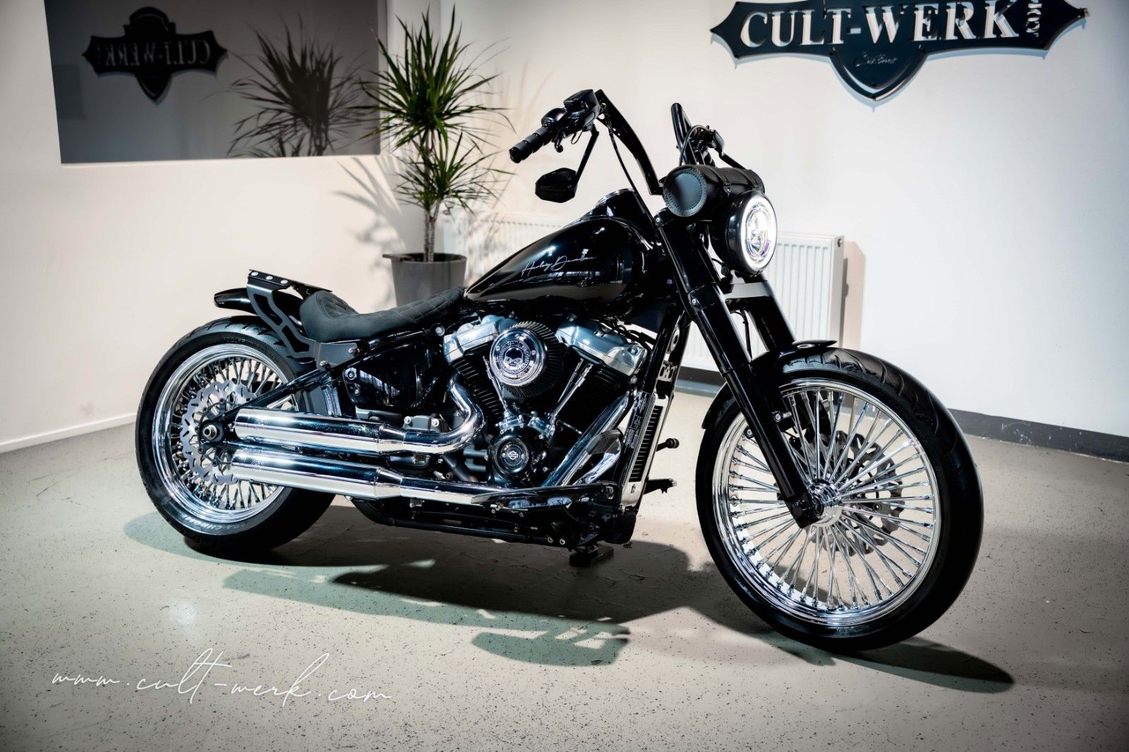 HARLEY DAVIDSON SOFTAIL SLIM CUSTOM APE KLAPPE 21 BIG SPOKE 200