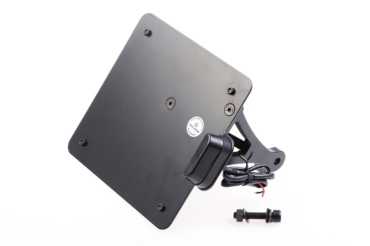 Side Mount license plate holder S compatible with Harley Davidson Sportster 883 Iron 19-20 black