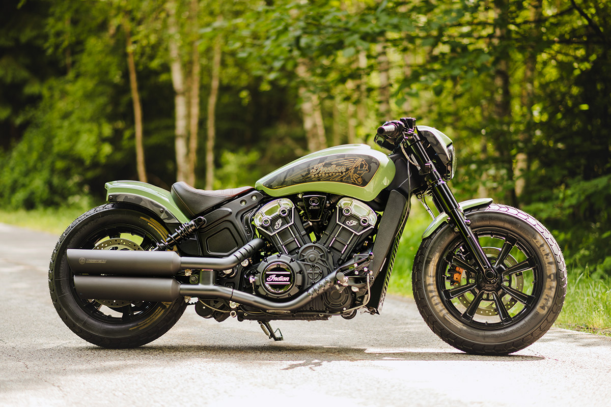 INDIAN SCOUT - Stoßdämpferabdeckungen hinten (BJ. Bobber ab 2018)