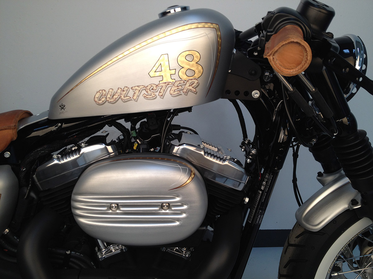 Luftfilterdeckel FIN (passend für Harley-Davidson Modelle: Sportster 2004 bis 2015 + Roadster bis aktuell, lackierfähig)