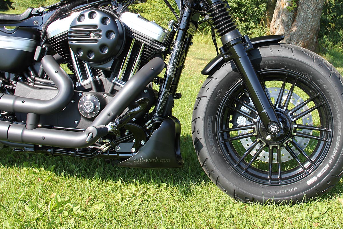 HARLEY SPORTSTER - Bugspoiler BOBBER (BJ. alle SPO, schwarz glänzend)