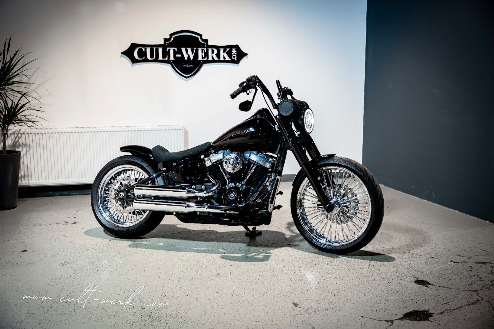 HARLEY DAVIDSON SOFTAIL SLIM CUSTOM APE KLAPPE 21 BIG SPOKE 200