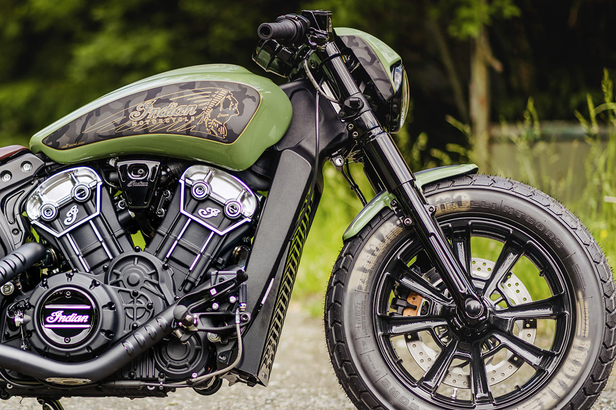 Frontfender OLD SCHOOL (passend für Indian Motorcycle Modelle: Scout Modelle ab 2015)