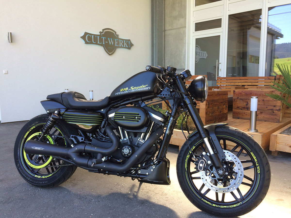 HARLEY SPORTSTER - Heckfender ORIGINAL STYLE SHORT (BJ. SPO ab 2004 bis aktuell, schwarz glänzend)