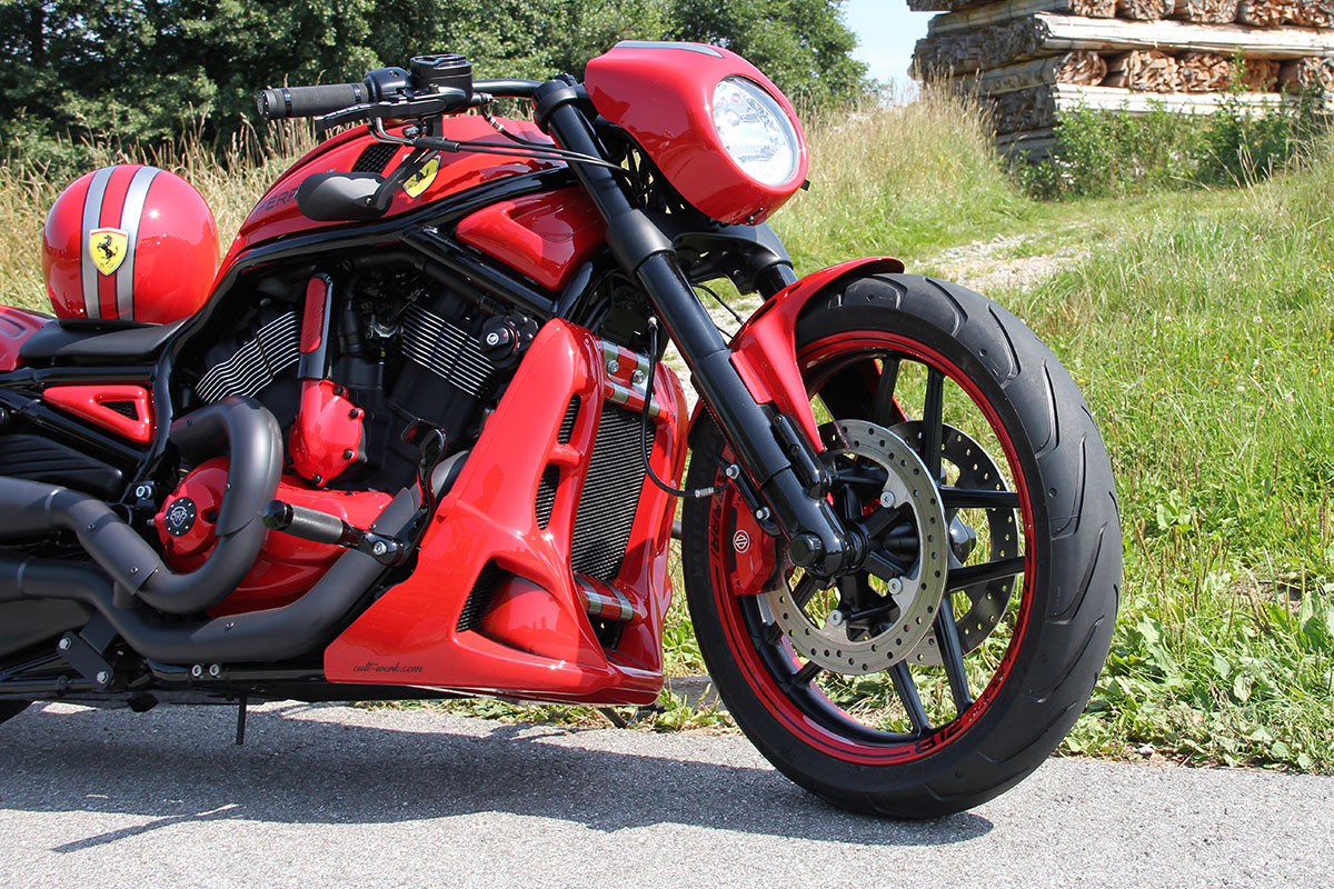 Kühlerverkleidung RACING (passend für Harley-Davidson Modelle: VRSC V-Rod & Night Rod Special ab 2002 - 2017)