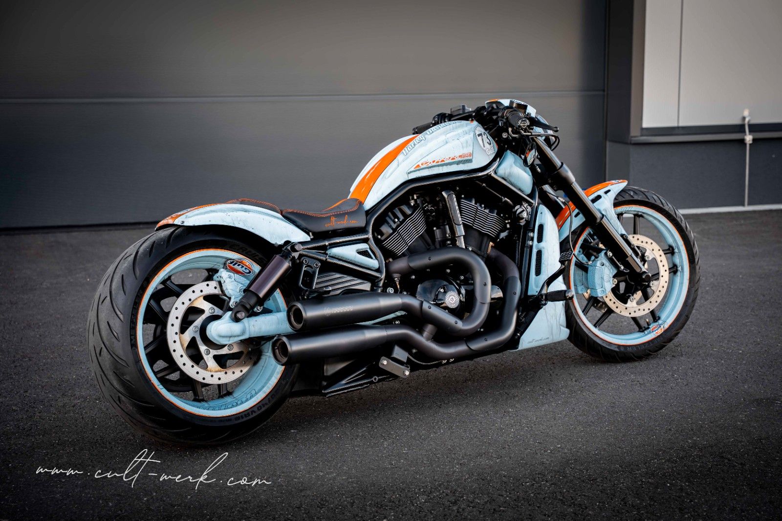 HARLEY DAVIDSON V-Rod Night Rod Special "GULF" by Cult-Werk HARLEY DAVIDSON V-Rod Night Rod Special "GULF" by Cult-Werk