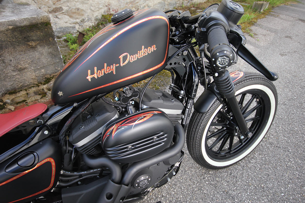 Luftfilterdeckel FIN (passend für Harley-Davidson Modelle: Sportster 2004 bis 2015 + Roadster bis aktuell, lackierfähig)