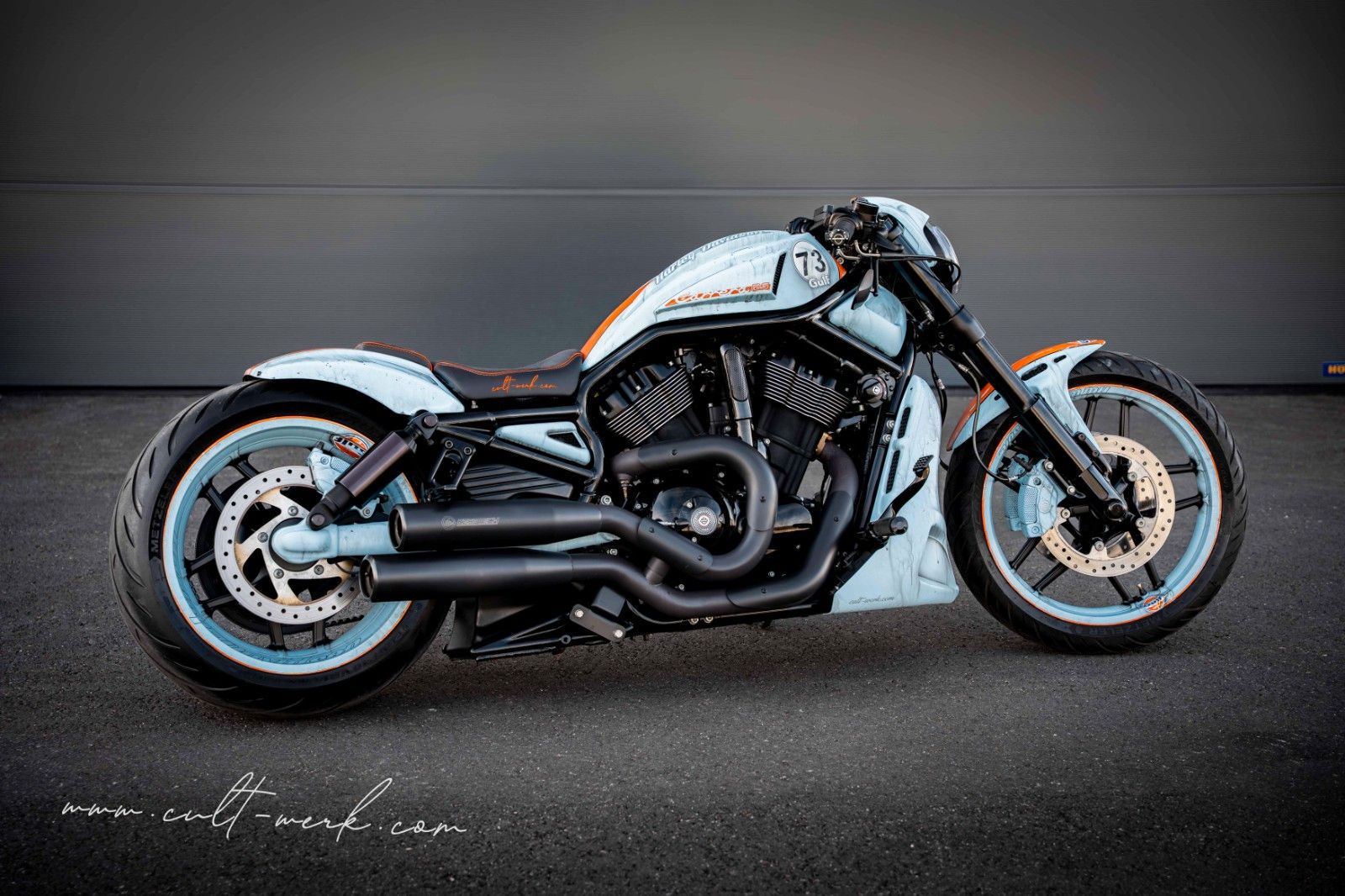 HARLEY DAVIDSON V-Rod Night Rod Special "GULF" by Cult-Werk HARLEY DAVIDSON V-Rod Night Rod Special "GULF" by Cult-Werk