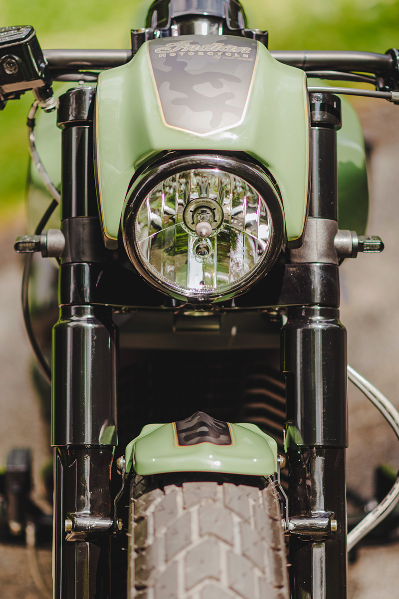 LED Blinkerset "Shorty" inkl. Halter (passend für Indian Motorcycle Modelle: Scout ab 2015)