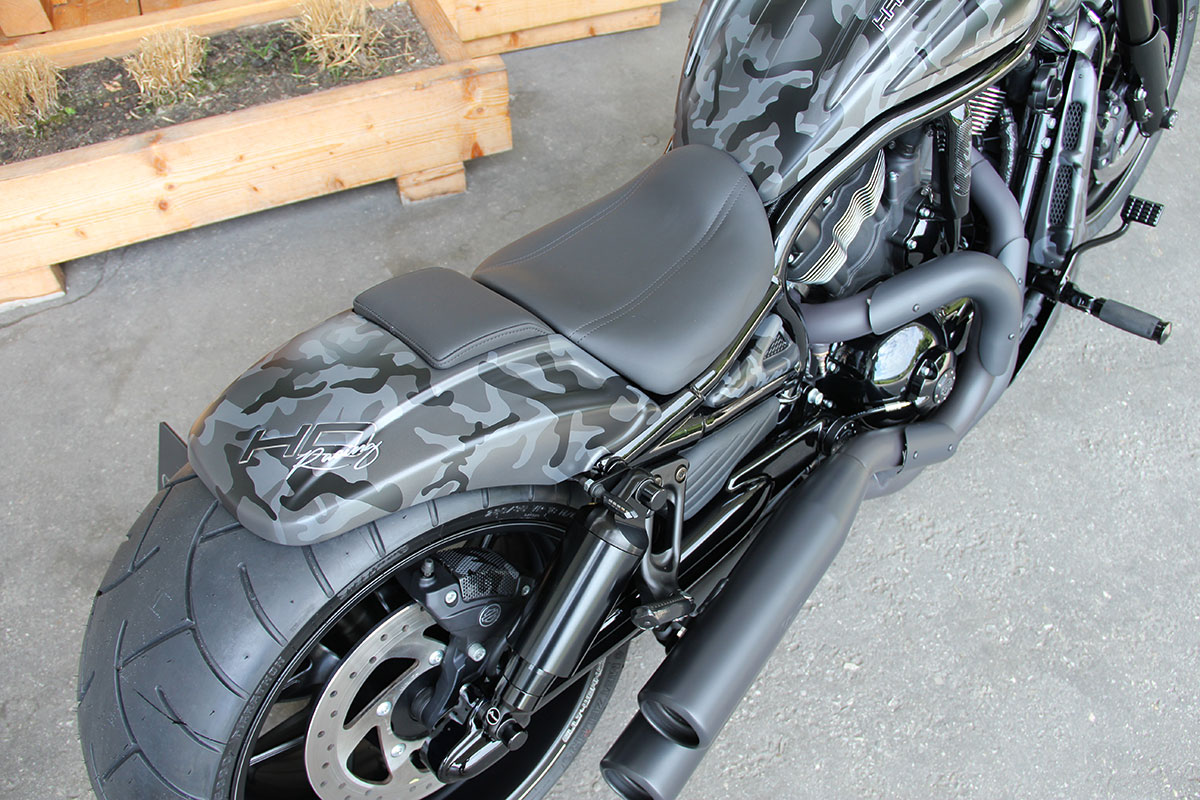 HARLEY V ROD NIGHT ROD SPECIAL - Heckumbau RACING (BJ. 2007 - 2017, 2-Sitzer)
