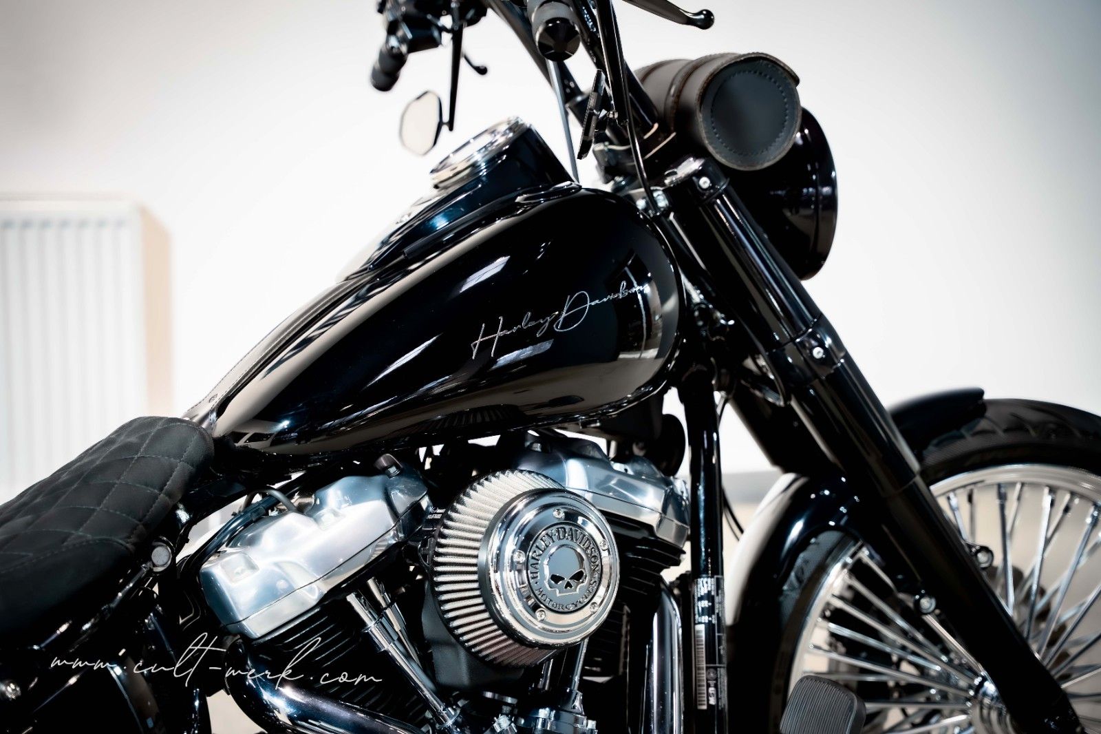 HARLEY DAVIDSON SOFTAIL SLIM CUSTOM APE KLAPPE 21 BIG SPOKE 200