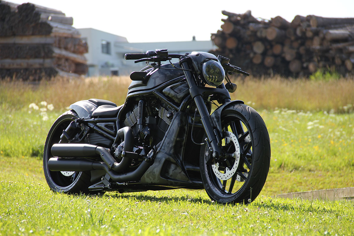 LED Scheinwerfer Daymaker, schwarz (passend für Harley-Davidson Modelle: VRSC V-Rod & Night Rod Special)