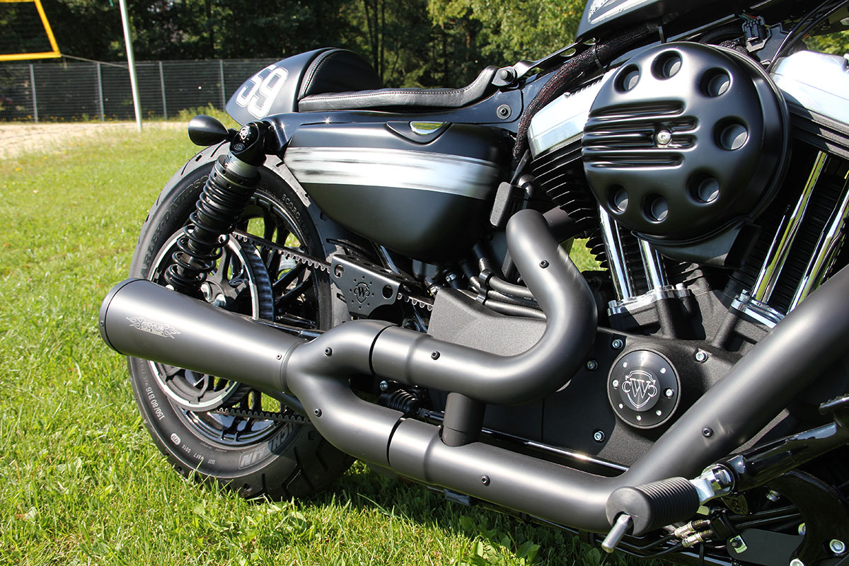 Luftfilterdeckel SLOTTED (passend für Harley-Davidson Modelle: Sportster ab 2016 bis aktuell, schwarz glänzend)