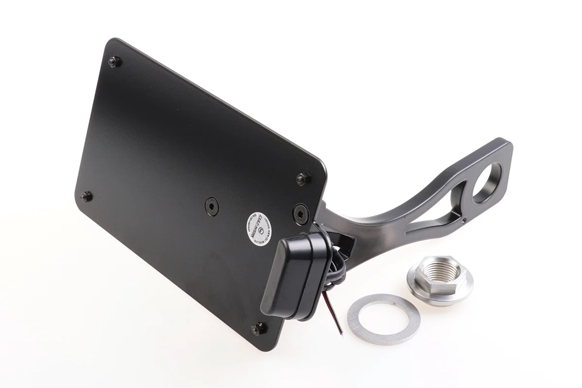 Kennzeichenhalter mit TÜV (passend für Harley-Davidson Modelle: Dyna ab 2008)