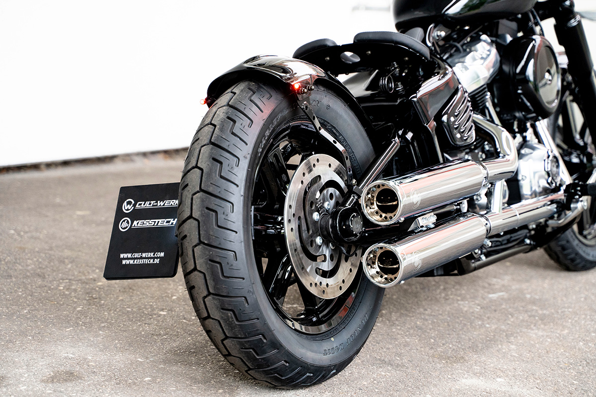 Mitschwingendes Heckfender (passend für Harley-Davidson Modelle: Street Bob & Softail Standard ab 2018)