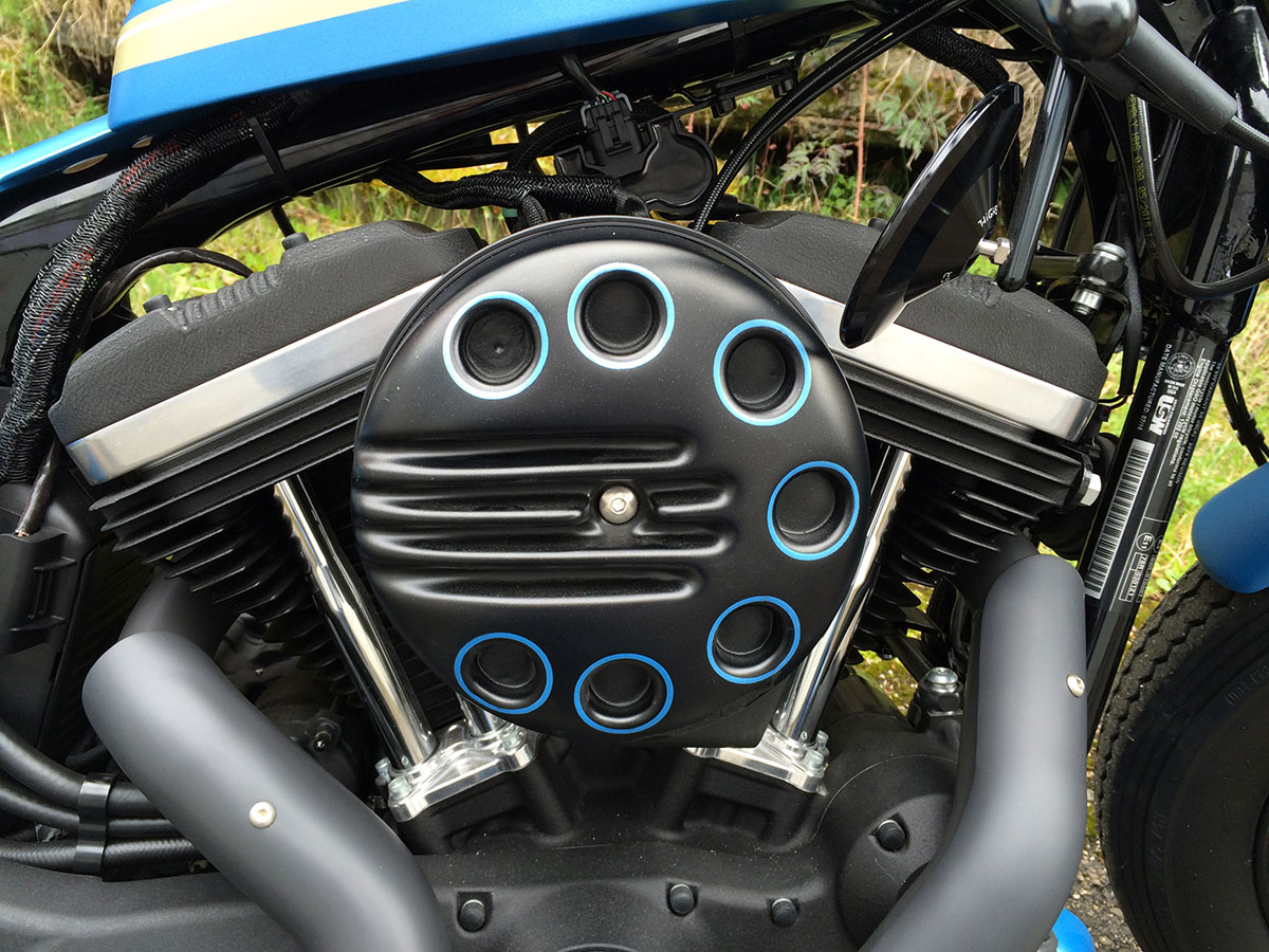 HARLEY SPORTSTER - Luftfilterdeckel SLOTTED (BJ. SPO ab 2016 bis aktuell, lackierfähig)