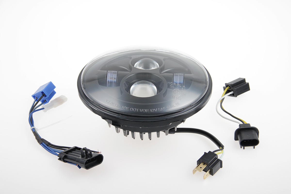 HARLEY TOURING - 7" LED Scheinwerfer (schwarz)