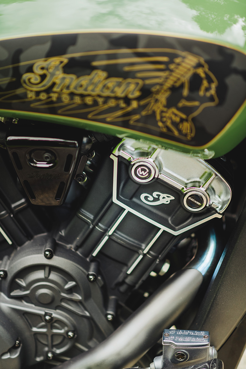 INDIAN SCOUT - Nockenwellencover 4 Stk. (BJ. Scout Modelle ab 2015)