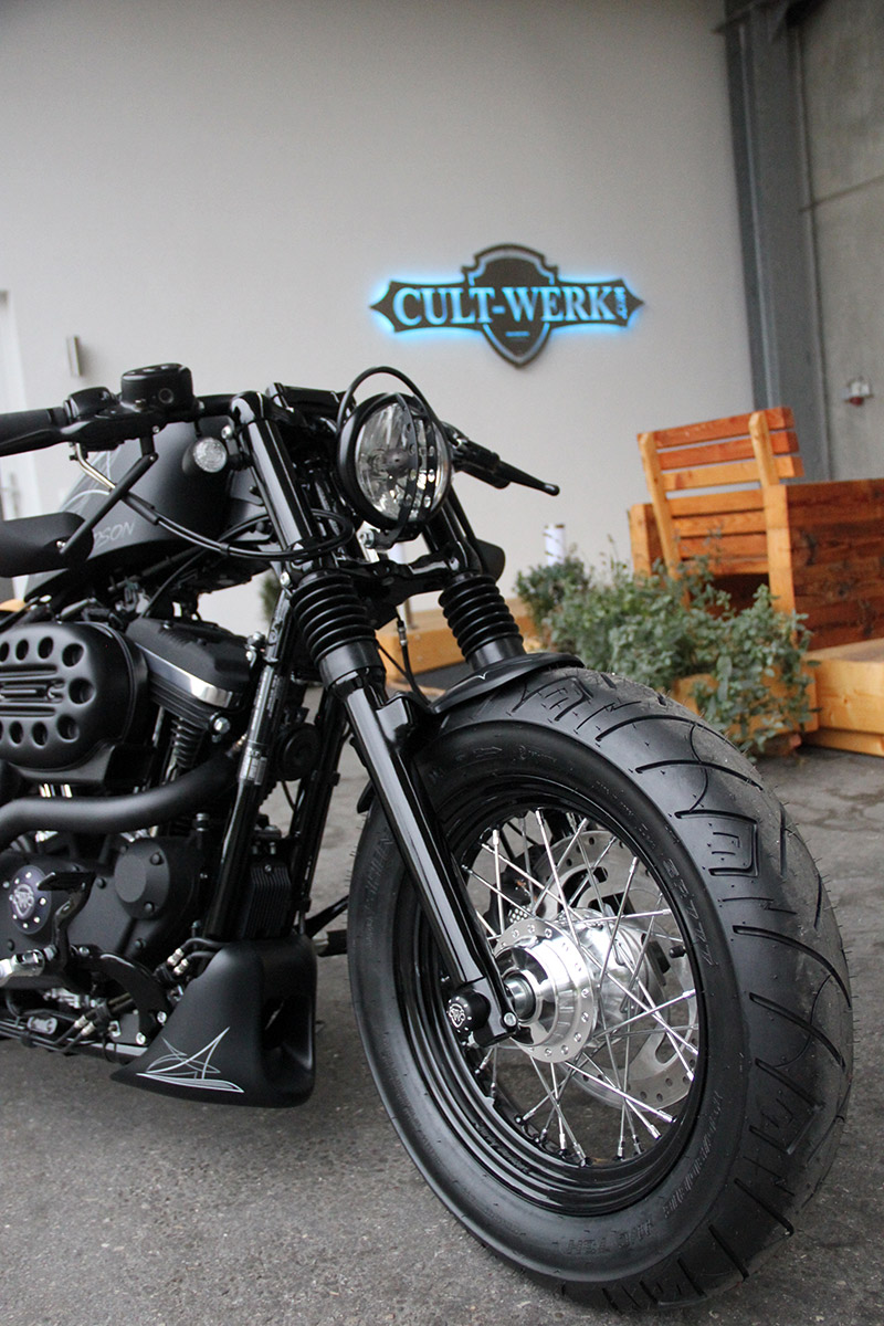 HARLEY SPORTSTER - Achscover vorne (BJ. alle SPO bis 2015 + 883 bis aktuell, mit Fräsung)