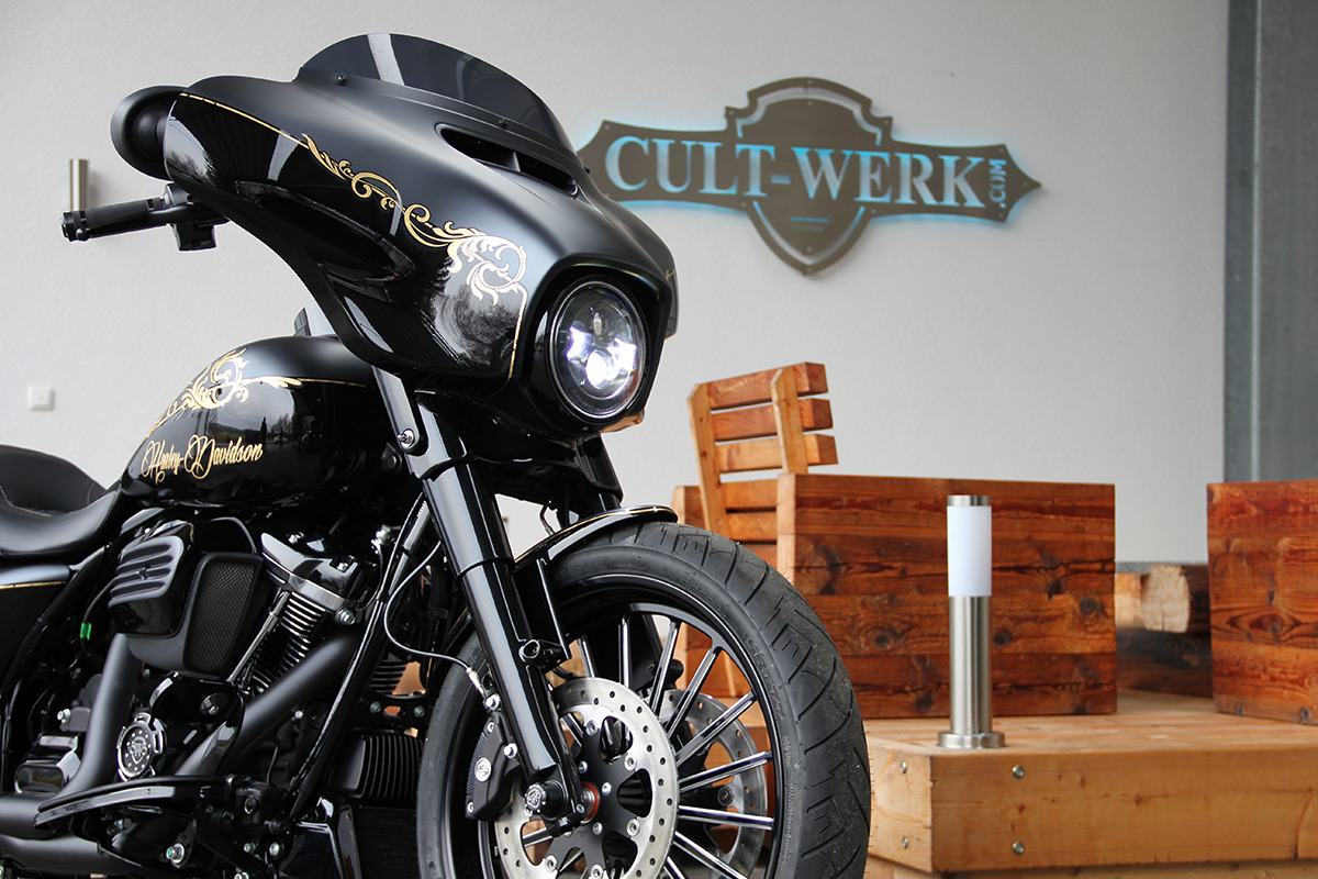 HARLEY TOURING - 7" LED Scheinwerfer (schwarz)
