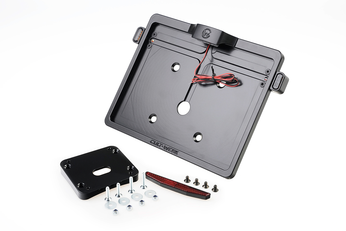 License Plate Center V2, incl. 3in1 Lighting (suitable for Harley ...