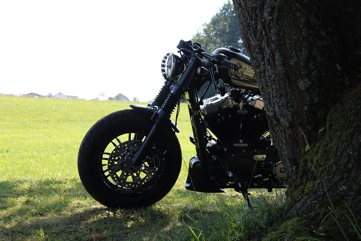 Scheinwerfergrill KAMIKAZE (passend für Harley-Davidson Modelle: alle Sportster 48)