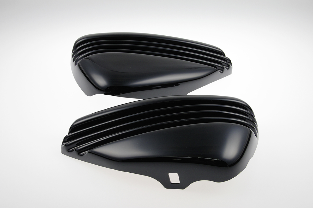 HARLEY SPORTSTER - Seitendeckelset BOBBER (BJ. SPO ab 2014 bis aktuell, schwarz glänzend)