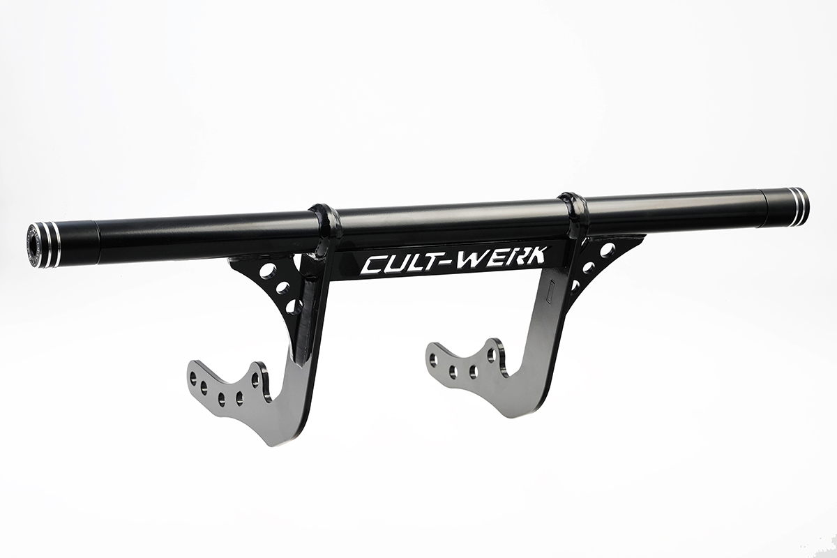 PJMTCUSTOM Aluminium APE Lenker Für Harley – 15,2 Cm Hoch, Blau, 78,7 Cm Breit, Für Softail, Dyna, Touring