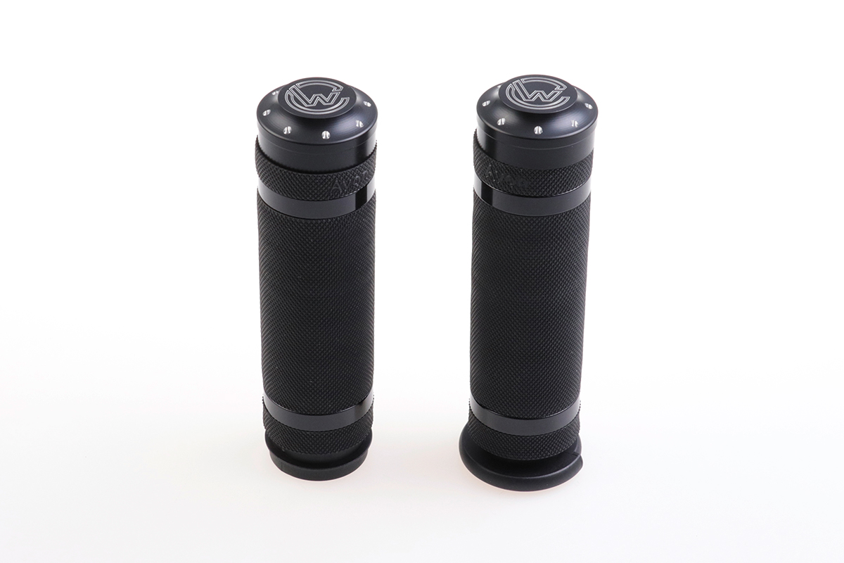 Handlebar grip set (1", E-Gas models, with milling)