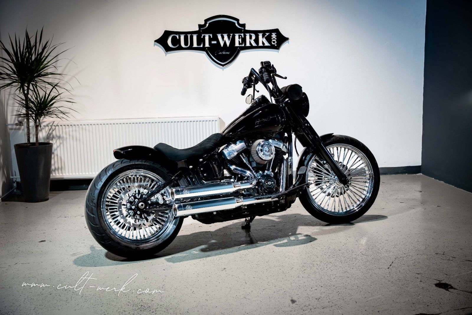 HARLEY DAVIDSON SOFTAIL SLIM CUSTOM APE KLAPPE 21 BIG SPOKE 200