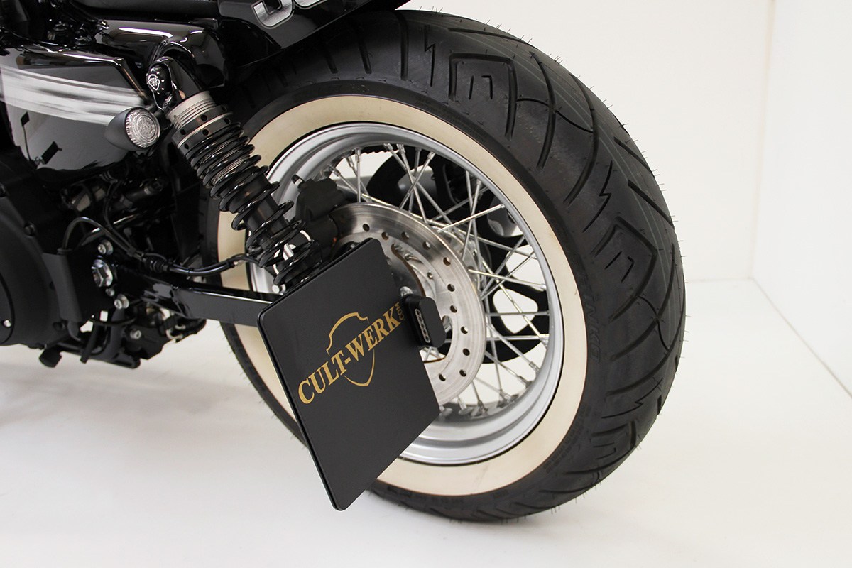 HARLEY SPORTSTER - Kennzeichenhalter mit TÜV (BJ. alle SPO)
