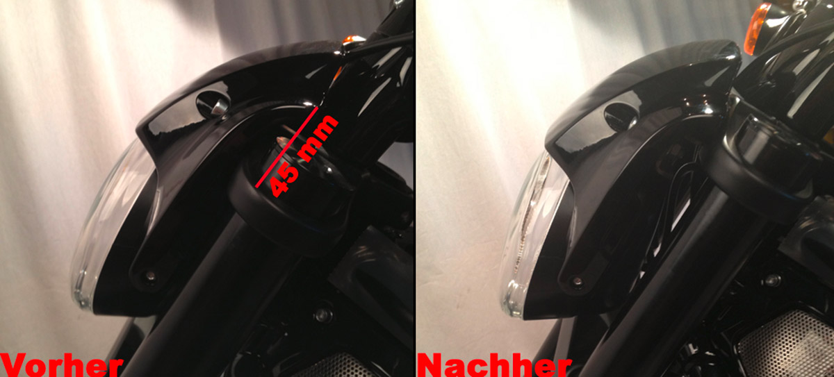 HARLEY V ROD NIGHT ROD SPECIAL - Scheinwerfertieferlegungskit (BJ. 2012 - 2017)
