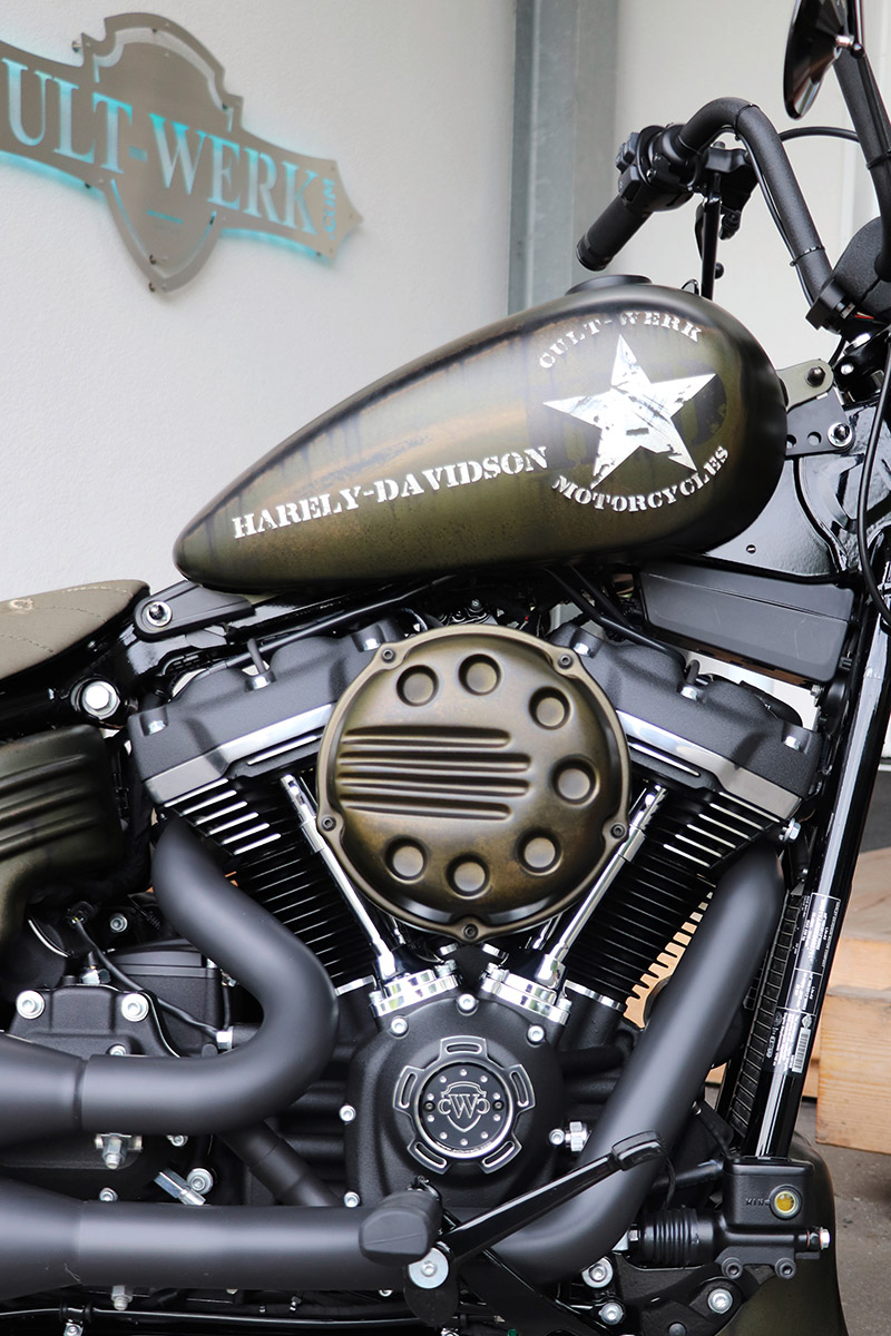 HARLEY SOFTAIL - Luftfilterdeckel SLOTTED (BJ. ab 2018)